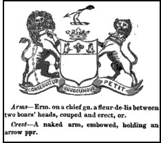 Arms of the Marquess of Headfort Source: Burke's Peerage and Baronetage, 1832