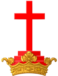 Crest of Garfield arms as claimed by Benjamin Garfield of Tuddington (1663)